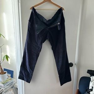 Incotex Corduroy Navy Trousers sz 38x32